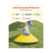 Slickblue Balance Stepping Stones Non-Slip Sensory Set, 220 lb. Capacity, Ages 3+