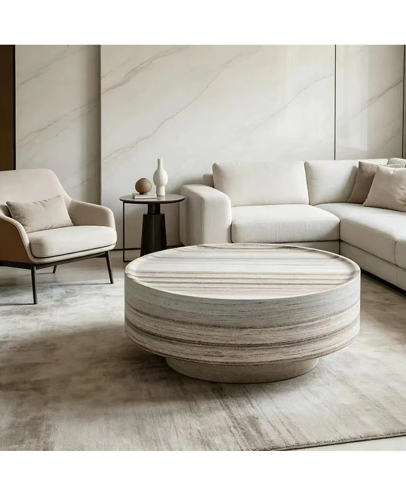 Streamdale Furniture Round 31.5" Coffee Table for Living Room