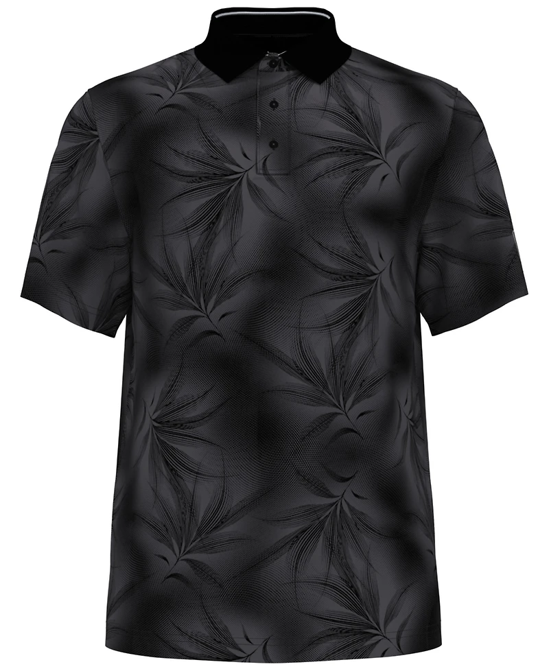 Pga Tour Men's Foliage Print Golf Regular-Fit Polo Shirt