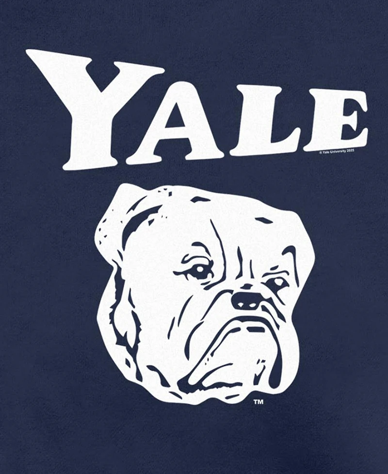 Fifth Sun Men's Yale Bulldogs Mascot Logo Graphic Crewneck Sweatshirt