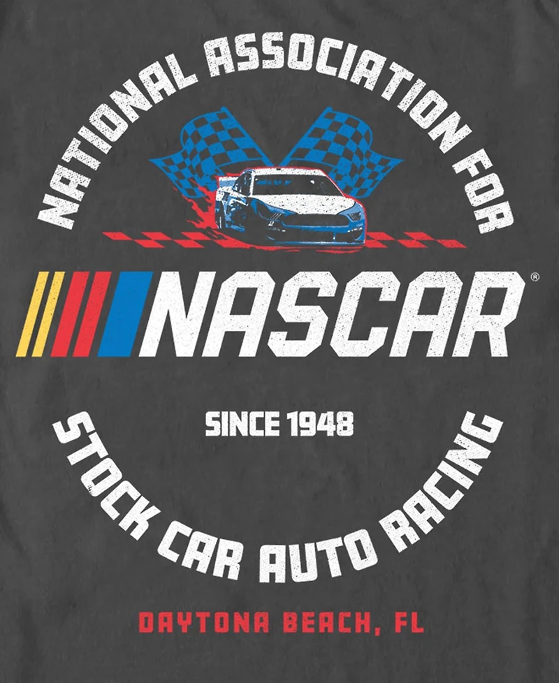 Fifth Sun Men's Nascar Logo Flag Graphic T-Shirt