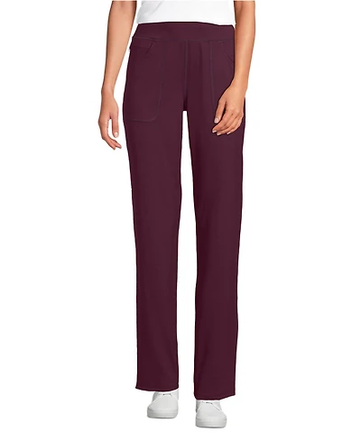 Lands' End Women's High-Rise Straight-Leg Five-Pocket Pants