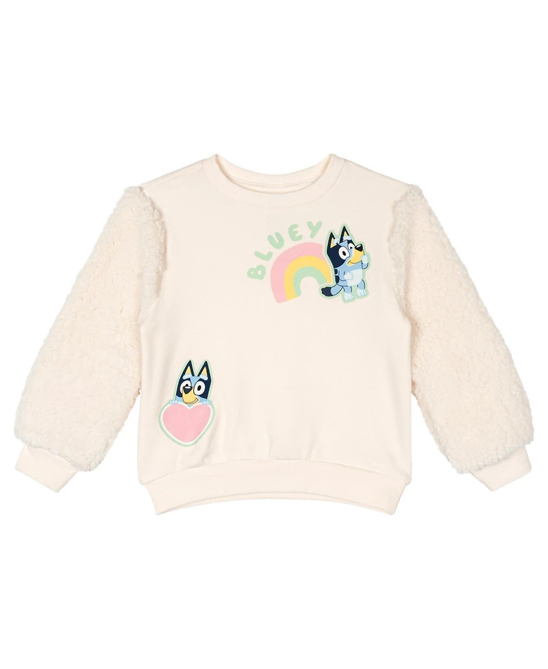 Bluey Toddler Girls 2T-4T 2-Piece Fleece Sweatshirt and Leggings Set