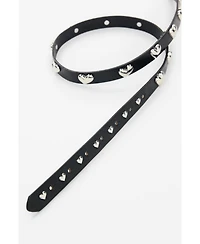 Desigual Women's Belt Leather Logo Buckle
