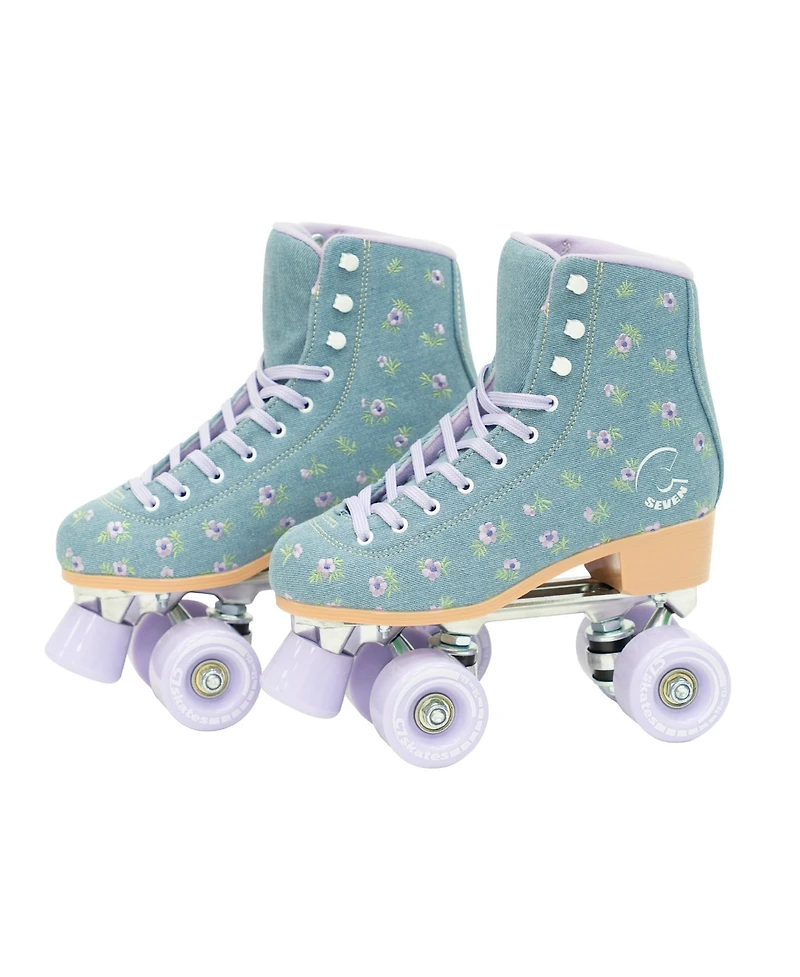 C7skates Forget Me Not Quad Roller Skates (Floral Field