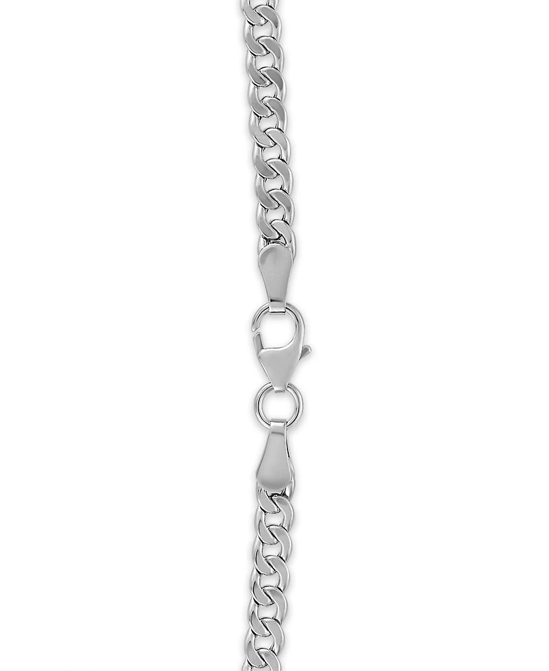 Macy's Double-Sided Cuban Link Chain 20" Necklace 10k Yellow Gold (4mm)