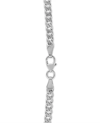 Macy's Double-Sided Cuban Link Chain 20" Necklace 10k Yellow Gold (4mm)