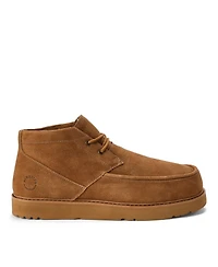 Dearfoams Men's Craft Stitch Chukka Boot Water Repellent Slippers