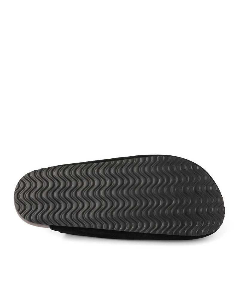 Dearfoams Women's Falan Genuine Suede Scuff Slippers