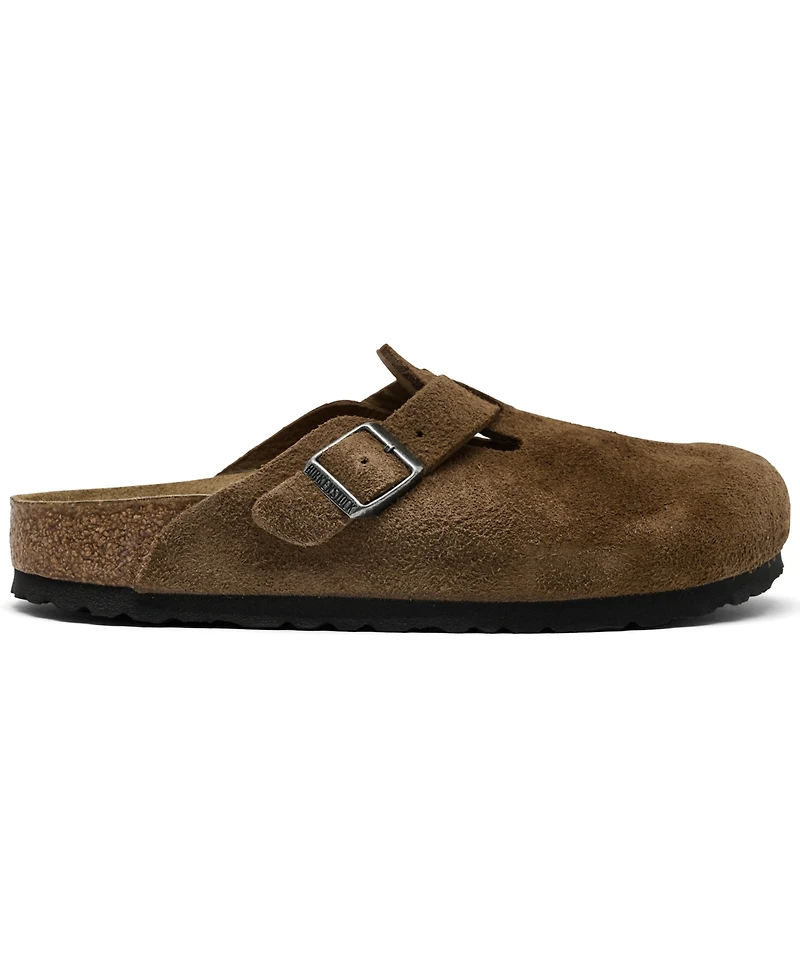 Birkenstock Women's Boston Suede Leather Casual Clogs from Finish Line