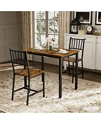 Flynama 3-Piece Dining Set, Table and 2 Chairs