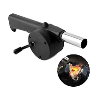 Mountaintop Bbq Fan Air Blower Fast Fire Starter Portable Mini Manual Hand Crank for Outdoor Picnic Camping Cooking Barbecue Charcoal Grills