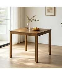 Streamdale Furniture Oak Square Wooden Dining Table for 4