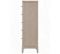 Sadie Collection 5 Drawer Hardwood Oak Veneer Felt-Lined Drawer Chest, Macy's Exclusive