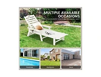 Boyel Living Patio Chaise Lounge Chair with 4 Position Backrest
