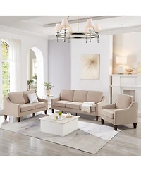Streamdale Furniture Velvet 2-Seater Loveseat Sofa with Removable Covers
