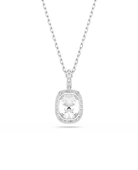 Swarovski Sterling Silver-Plated White Crystals Necklace