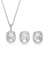 Swarovski Sterling Silver-Plated White Crystals Sets