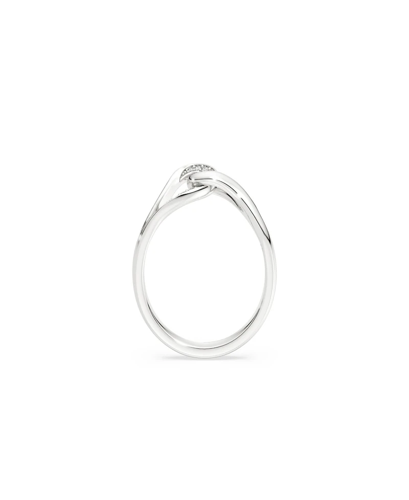 Swarovski Sterling Silver-Plated White Crystals Ring