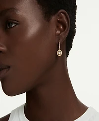 Swarovski Gold-Tone Plated White Crystals Earrings