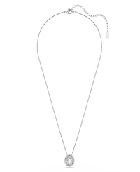 Swarovski Sterling Silver-Plated White Crystals Necklace