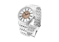 Invicta Vintage 36241 Men's 44mm Quartz Watch - White Dial, Silver Stainless Steel Bracelet