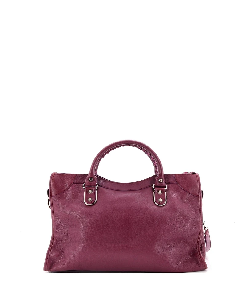 Pre-Owned Balenciaga Medium City Classic Metallic Edge Bag Leather