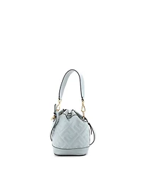 Pre-Owned Fendi Mini Mon Tresor Bucket Bag Zucca Embossed Leather