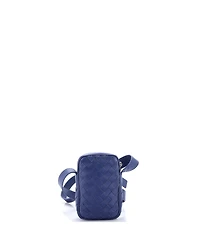 Pre-Owned Bottega Veneta Zipped Phone Crossbody Bag Intrecciato Nappa