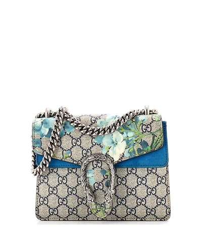 Pre-Owned Gucci Mini Dionysus Bag Blooms Print Gg Coated Canvas