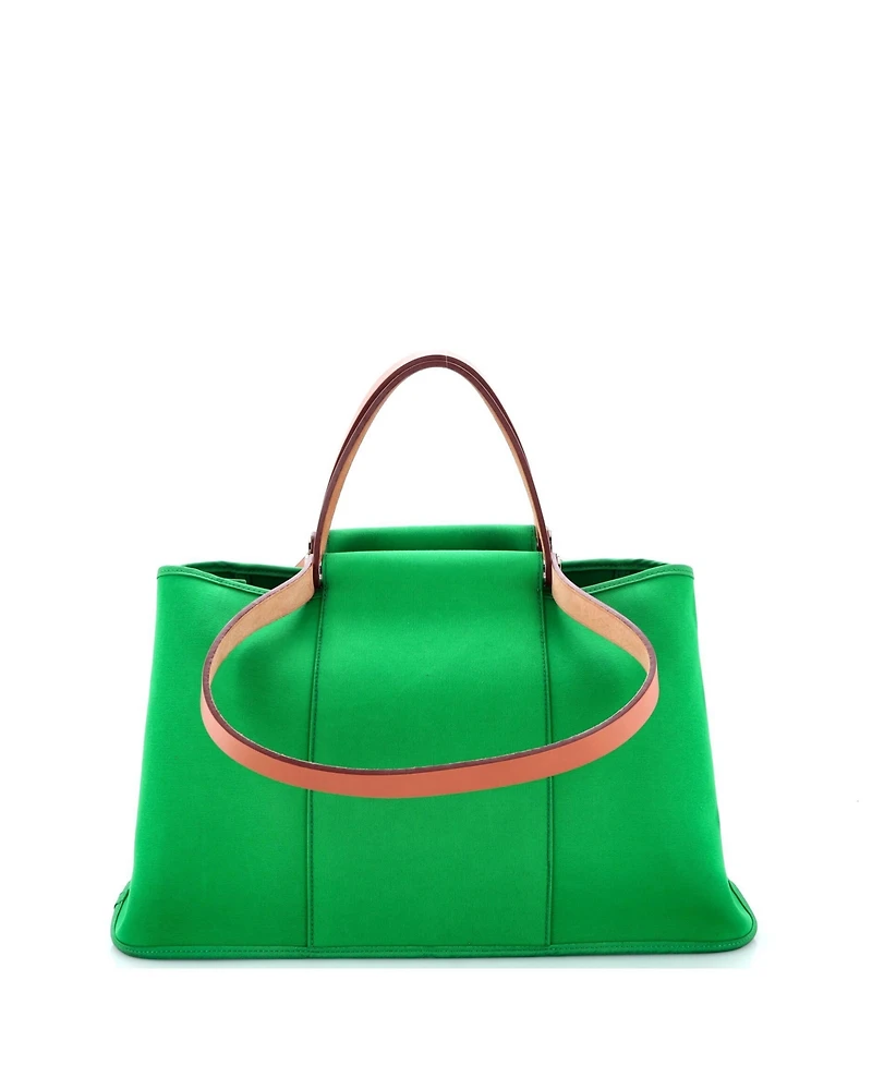 Pre-Owned Hermes 39 Cabag Elan Toile and Leather
