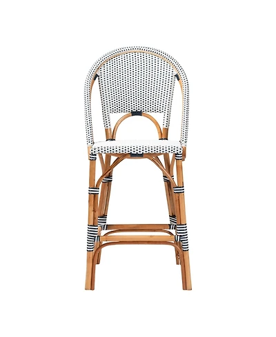 bali & pari Genica 44.9" Rattan Classic French Bar Stool