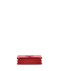 Pre-Owned Prada Chain Wallet Crossbody Saffiano Leather