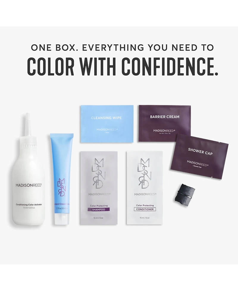 Madison Reed 8-Piece Ravenna True Darkest Brown Radiant Hair Color Kit