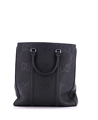 Pre-Owned Gucci Medium Vertical Structured Top Handle Open Tote Jumbo Gg Embossed Leather