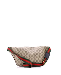Pre-Owned Gucci Courrier Zip Belt Bag Gg Coated Canvas with Applique