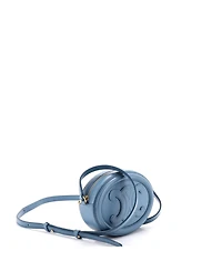 Pre-Owned Celine Mini Triomphe Oval Crossbody Bag Leather