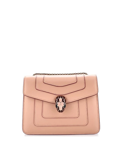 Pre-Owned Bvlgari Small Serpenti Forever Square Shoulder Bag Leather