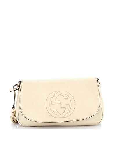 Pre-Owned Gucci Medium Soho Chain Crossbody Bag Leather