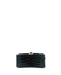 Pre-Owned Balenciaga Small Hourglass Top Handle Bag Embossed Leather