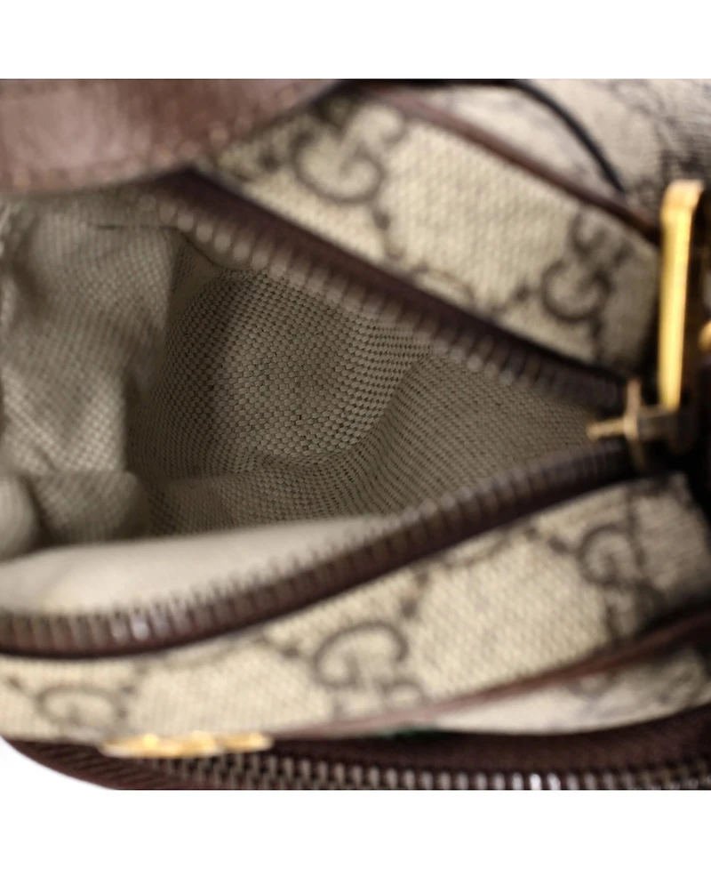 Pre-Owned Gucci Mini Ophidia Top Handle Crossbody Bag Gg Coated Canvas