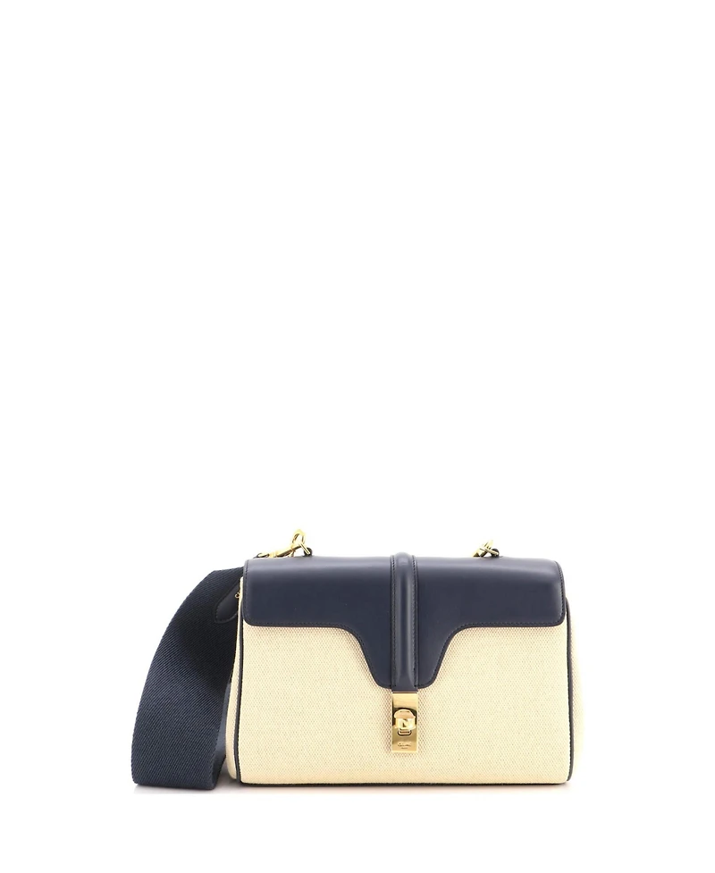 Pre-Owned Celine Teen Soft 16 Bag Canvas and Leather