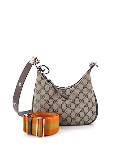 Pre-Owned Gucci Small Attache Shoulder Bag Gg Coated Canvas
