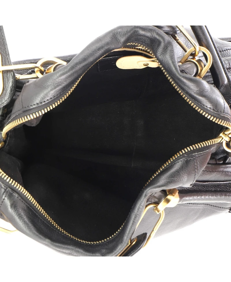 Pre-Owned Chloe Medium Paraty Top Handle Bag Leather