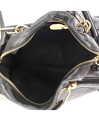 Pre-Owned Chloe Medium Paraty Top Handle Bag Leather