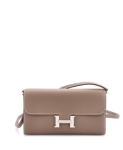 Pre-Owned Hermes Constance To Go Wallet Evercolor