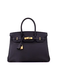 Pre-Owned HERMES Birkin Handbag Epsom with Gold Hardware