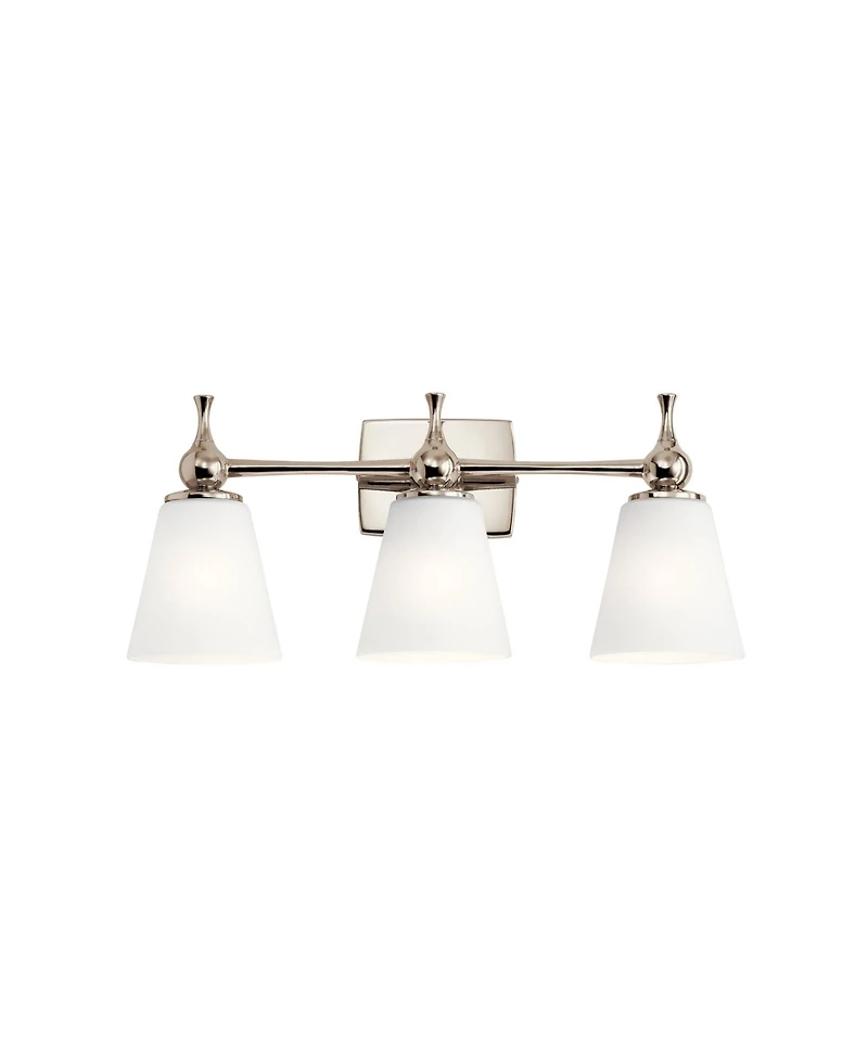 Kichler Cosabella 24"W 3-Light Polished Nickel Bath Light