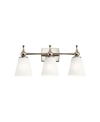 Kichler Cosabella 24"W 3-Light Polished Nickel Bath Light
