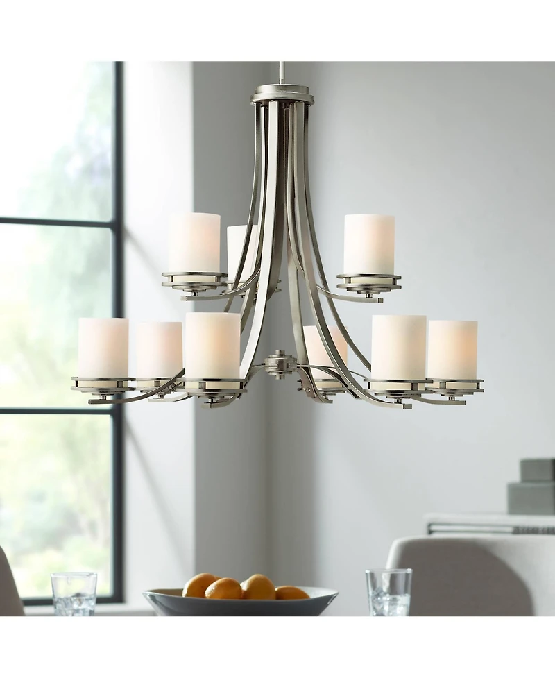 Kichler Hendrik 33 1/2" Wide 9-Light Nickel Two Tier Chandelier